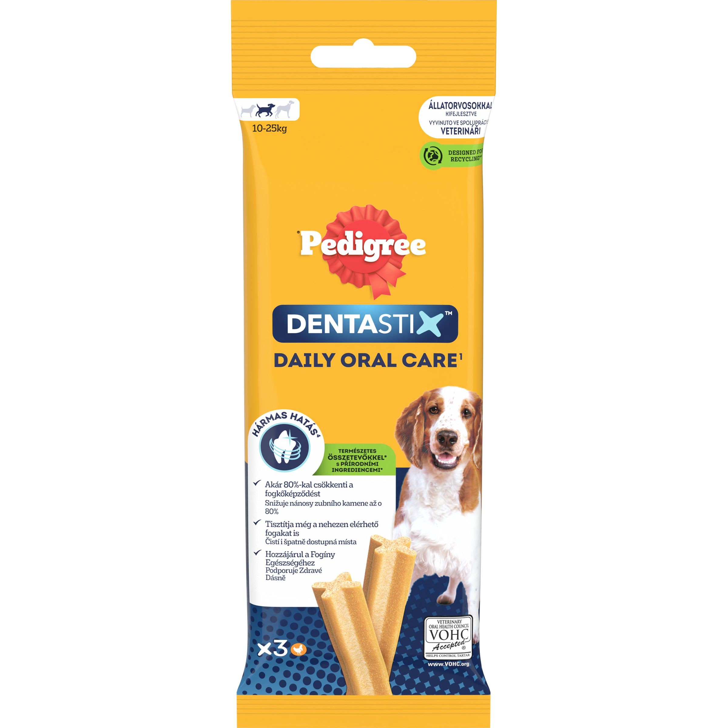 Svět zvířat - Pedigree Dentastix medium 3 tyčinky 77 g