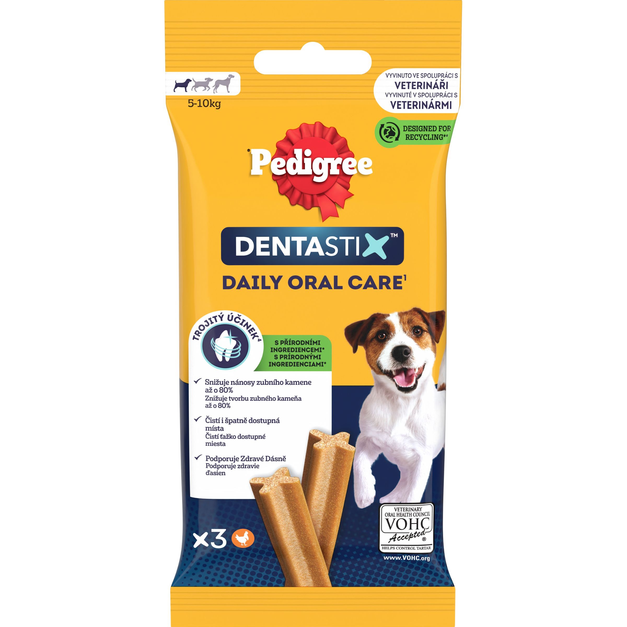 Svět zvířat - Pedigree Dentastix Mini 3 tyčinky 45 g