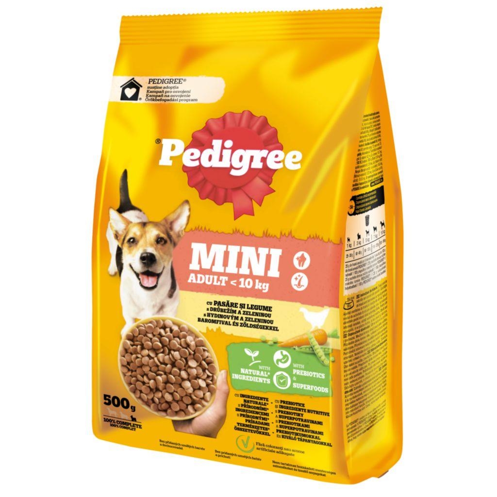 Svět zvířat - Pedigree granule Mini Adult drůbeží se zeleninou 500g