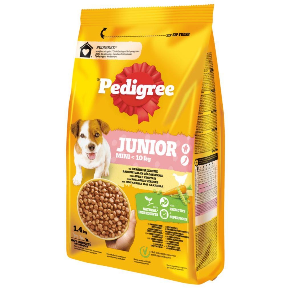 Svět zvířat - Pedigree granule Mini Junior drůbeží se zeleninou 1,4kg
