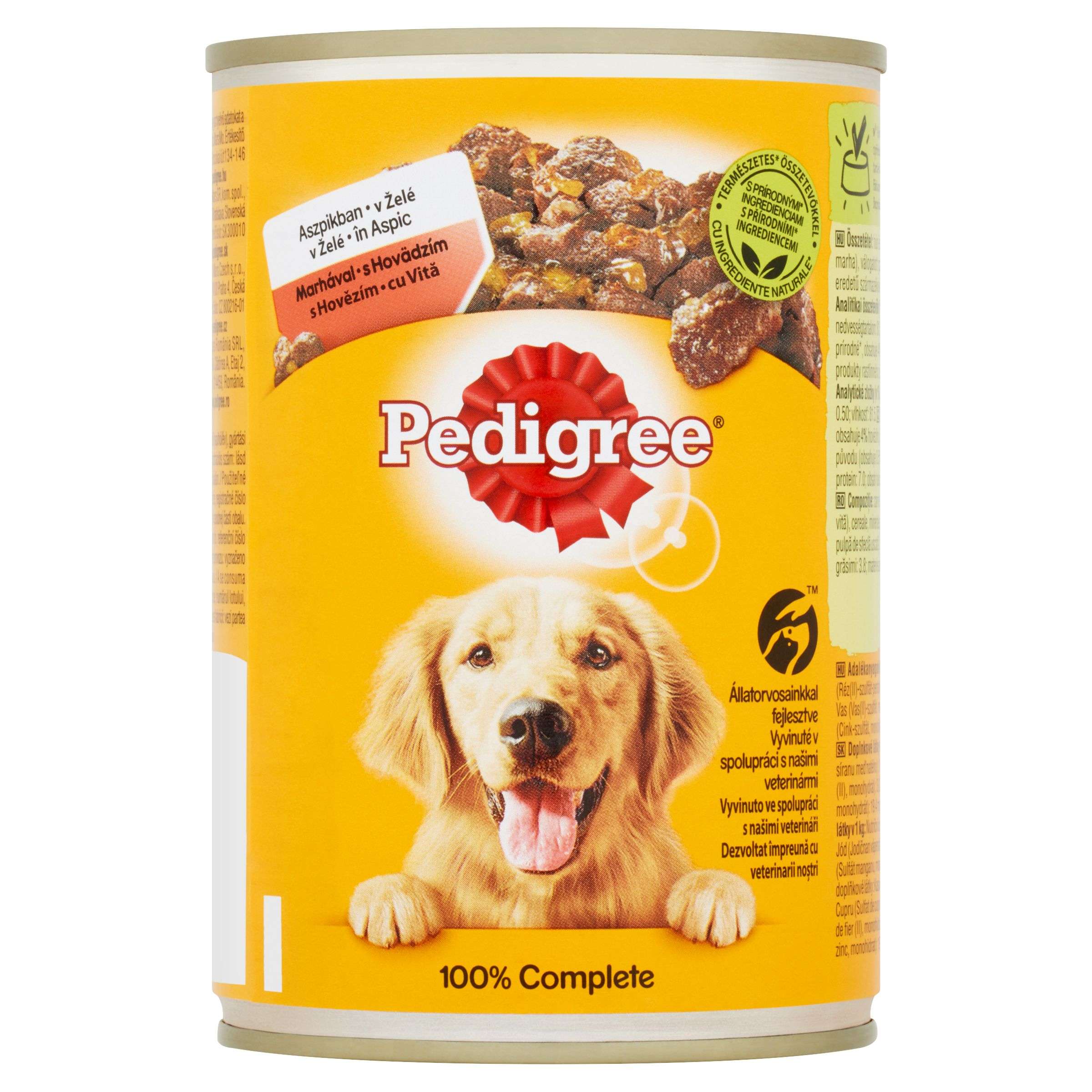 Svět zvířat - Pedigree Hovězí maso v želé kompletní krmivo pro dospělé psy 400 g