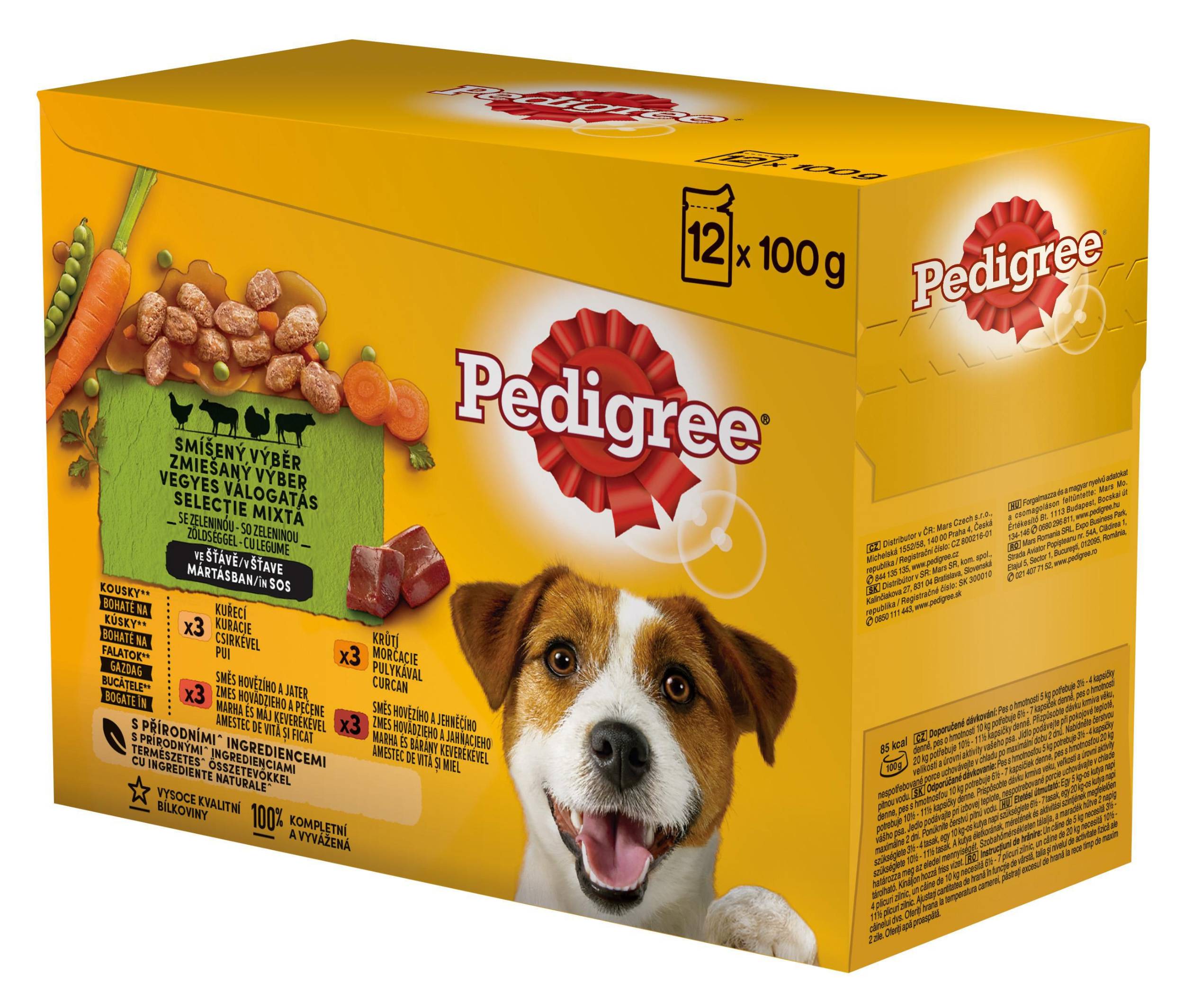 Svět zvířat - Pedigree Kapsičky pro dospělé psy 12x100 g