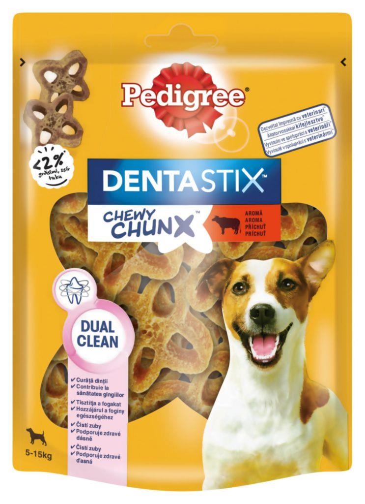 Svět zvířat - Pedigree pochoutka DentaStix Chewy Chunx hovězí MINI 68g