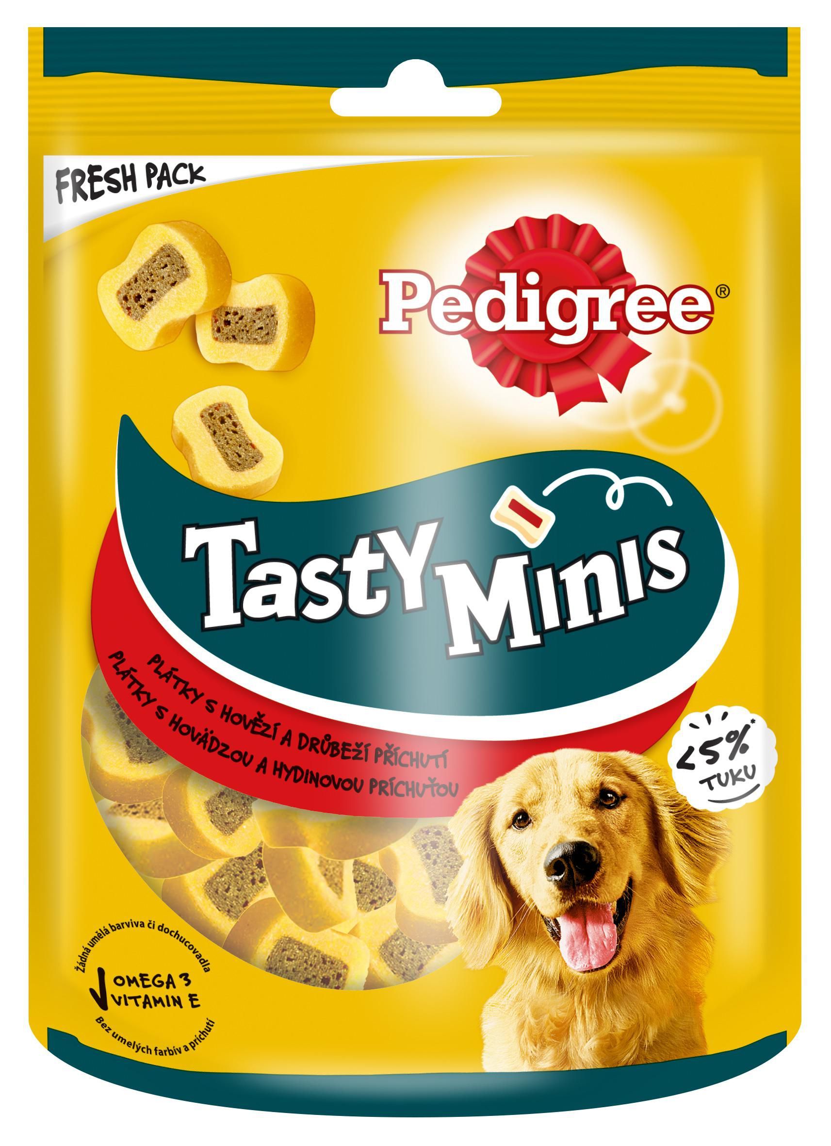 Svět zvířat - Pedigree Tasty Bites Doplňkové krmivo pro dospělé psy s hovězím masem 155 g