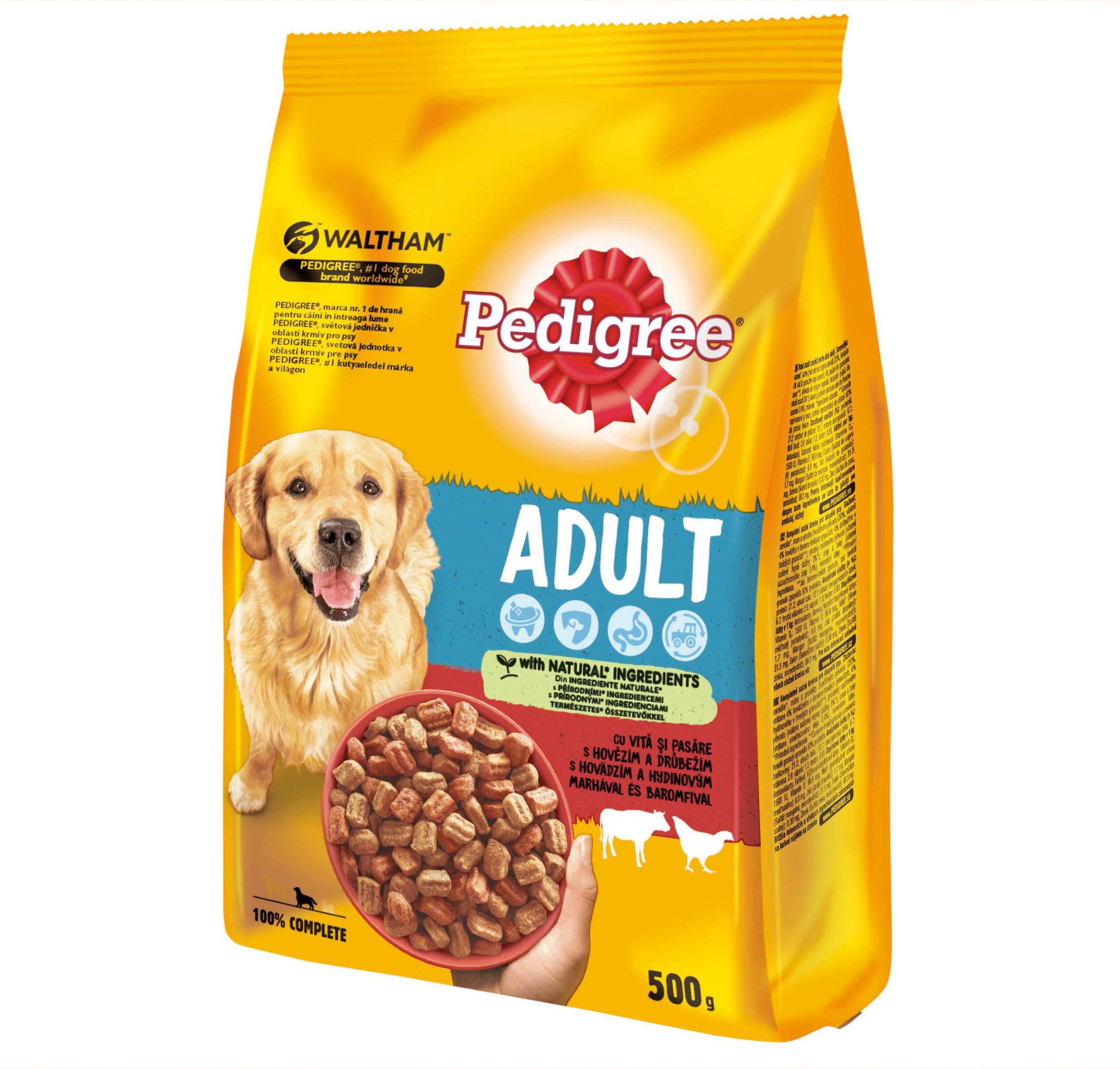 Svět zvířat - Pedigree Vital Protection s hovězím & drůbežím kompletní krmivo pro dospělé psy 500g