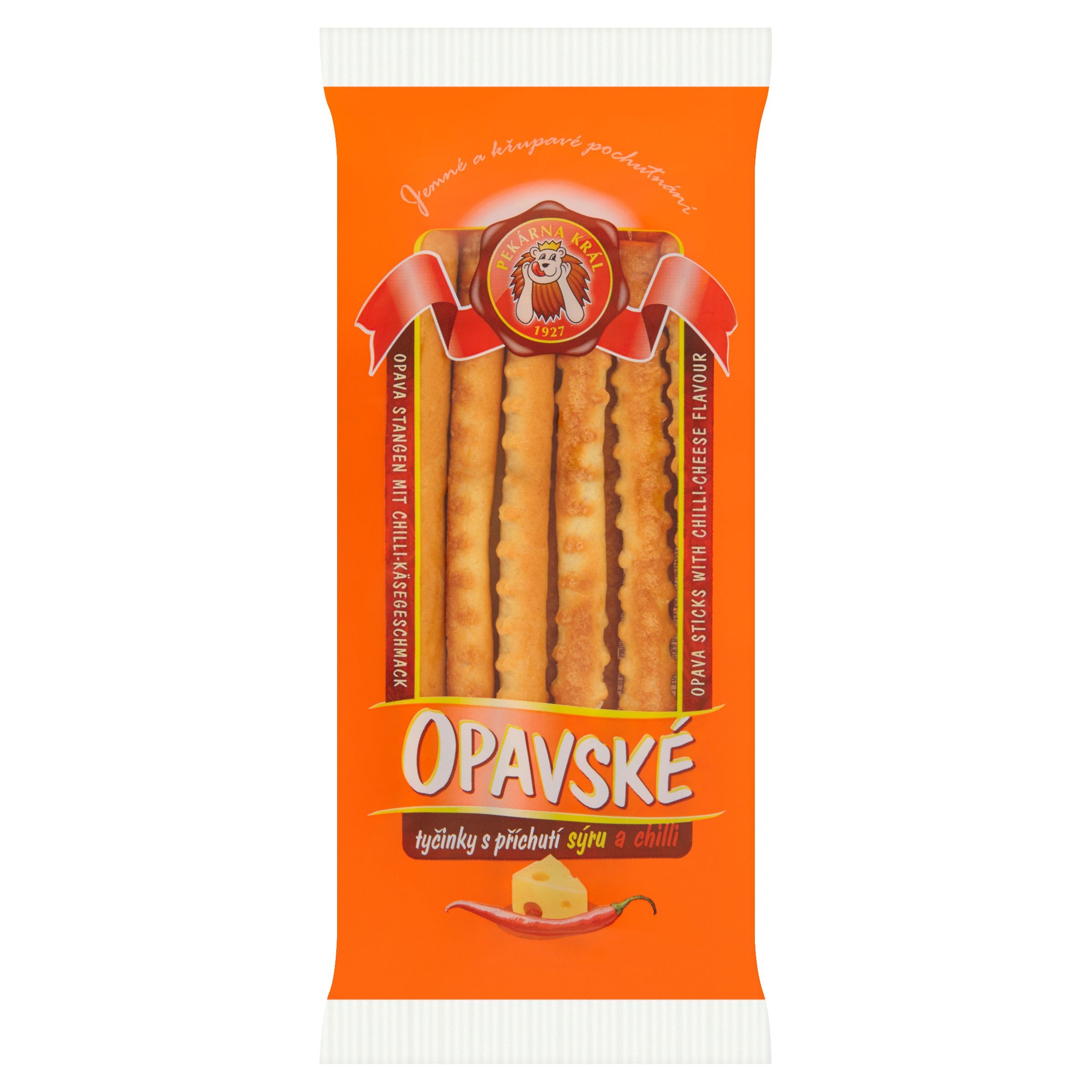 Trvanlivé potraviny - Pekárna Král Opavské tyčinky chilli+sýr 100 g