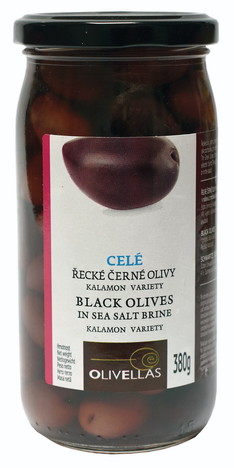Trvanlivé potraviny - Pemap Olivy kalamata černé celé 380 g