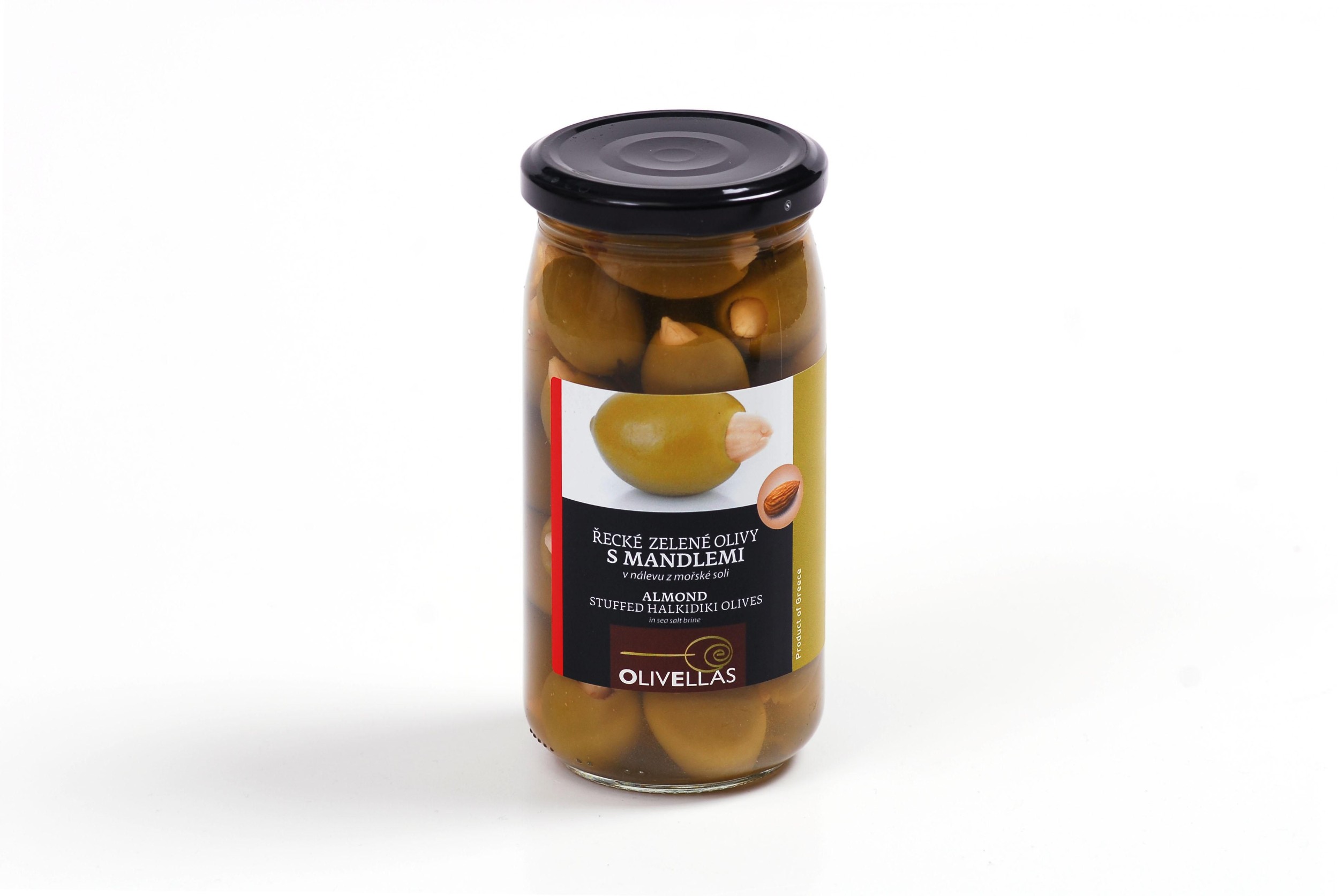 Trvanlivé potraviny - Pemap Olivy zelené plněné mandlí 380 g