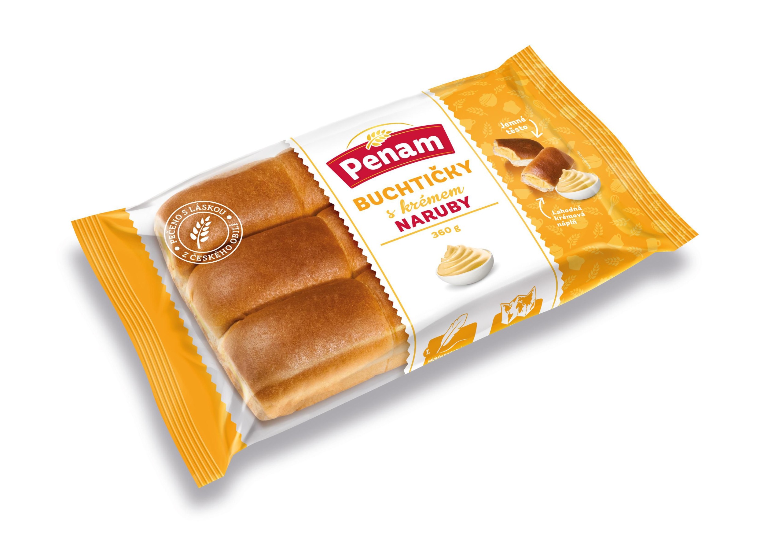 Pekárna a cukrárna - Penam Buchtičky s krémem naruby 360g