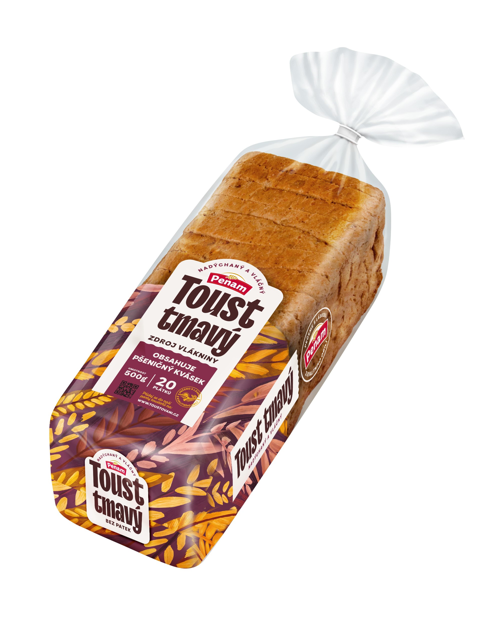 Pekárna a cukrárna - Penam Chléb toustový tmavý vícezrn. 500 g