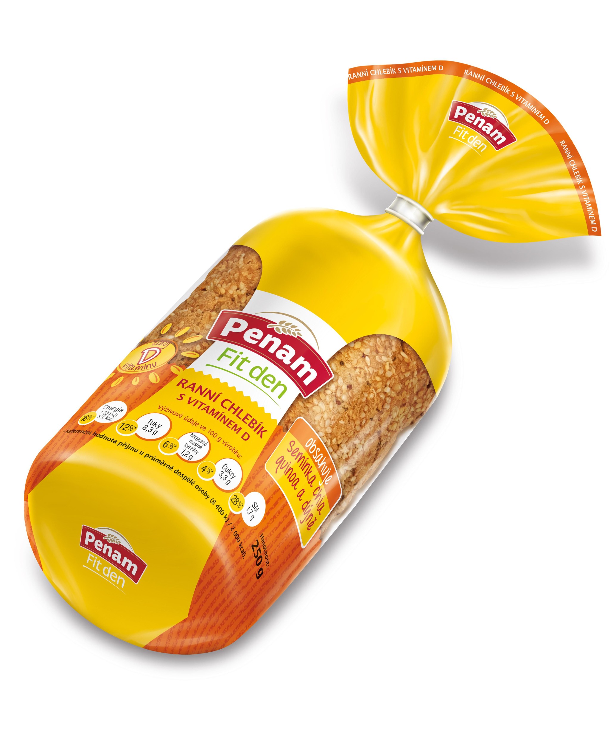 Pekárna a cukrárna - Penam Ranní chlebík s vitamínem D 250g