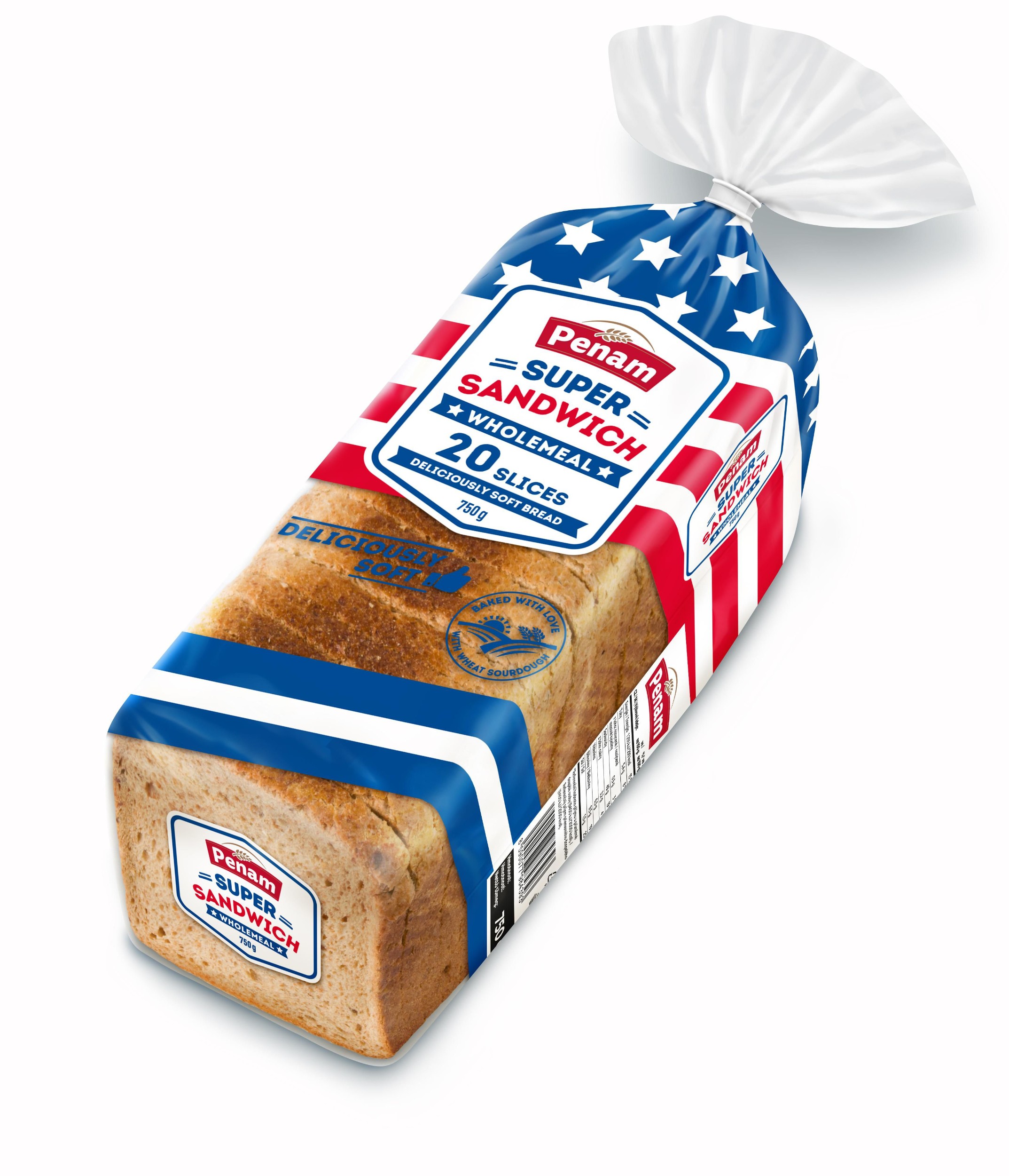 Pekárna a cukrárna - Penam Super Sandwich celozrnný 750 g