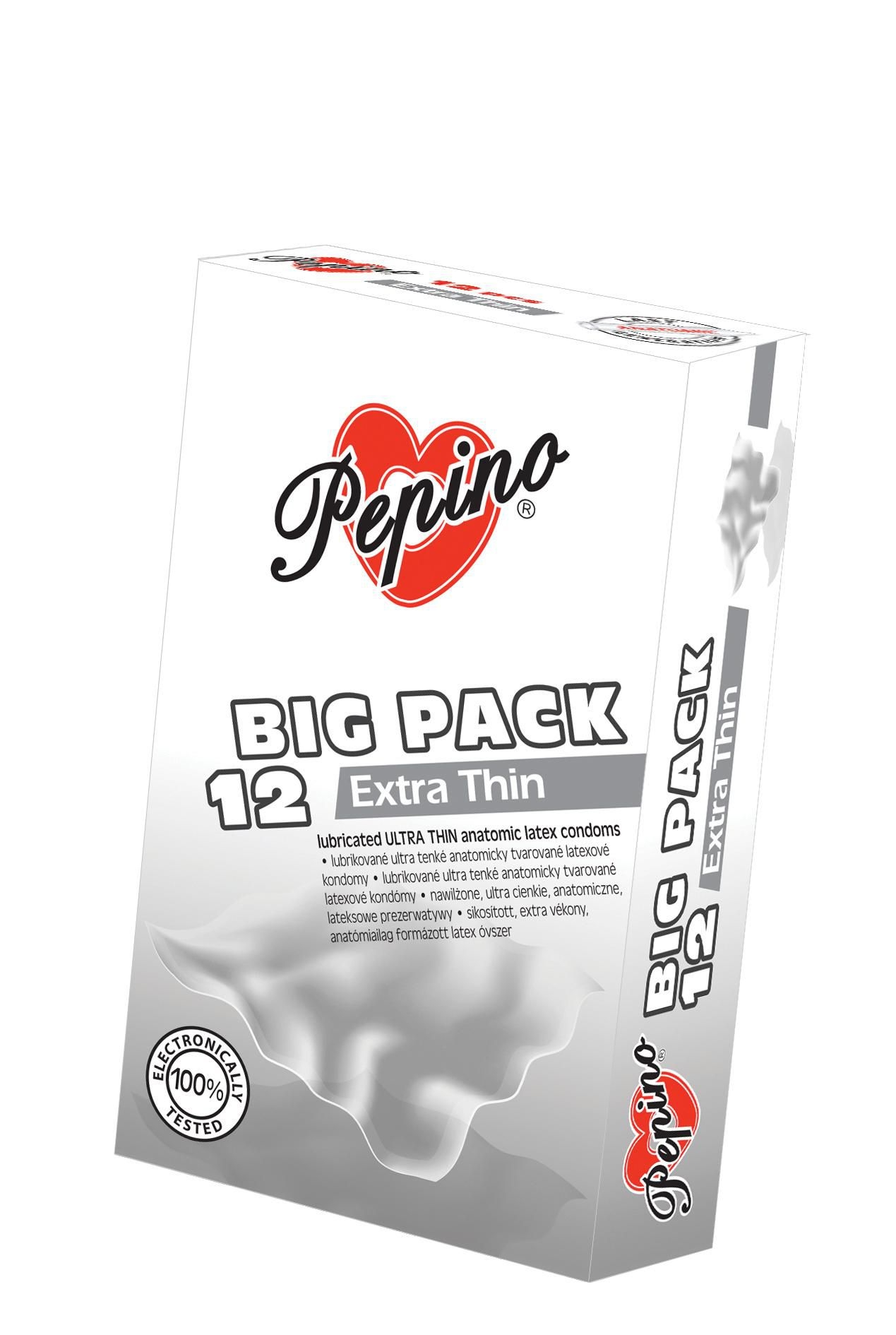 Drogerie a kosmetika - Pepino Anatomicky tvarované extra tenké kondomy z přírodního latexu 12ks