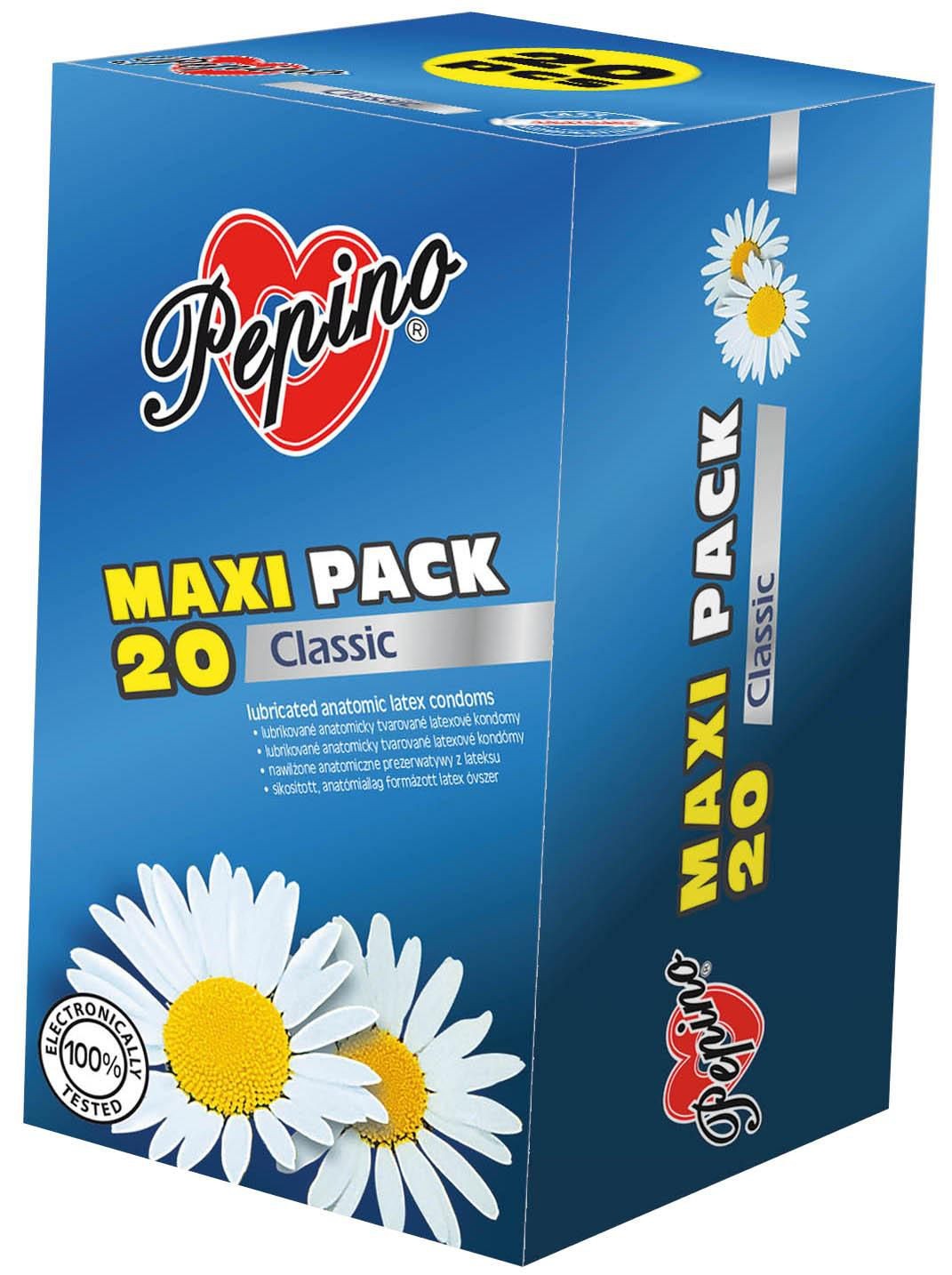 Drogerie a kosmetika - Pepino klasické anatomicky tvarované kondomy z přírodního latexu 20 ks