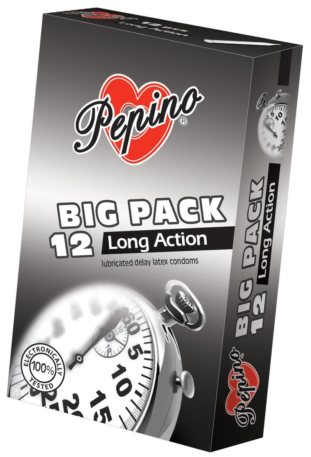 Drogerie a kosmetika - Pepino Kondomy long action pro delší výdrž 12 ks