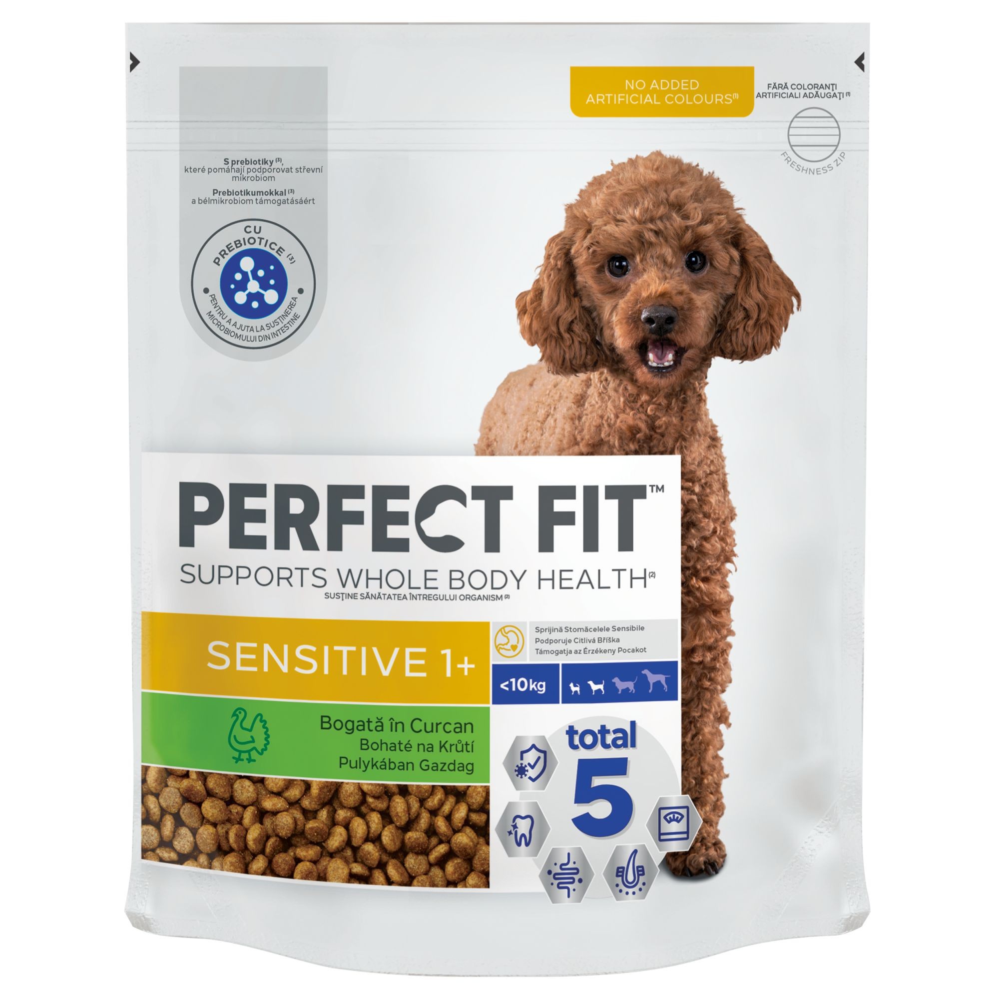 Svět zvířat - Perfect Fit Sensitive granule s krůtím pro dospělé psy malých plemen 1,4 kg