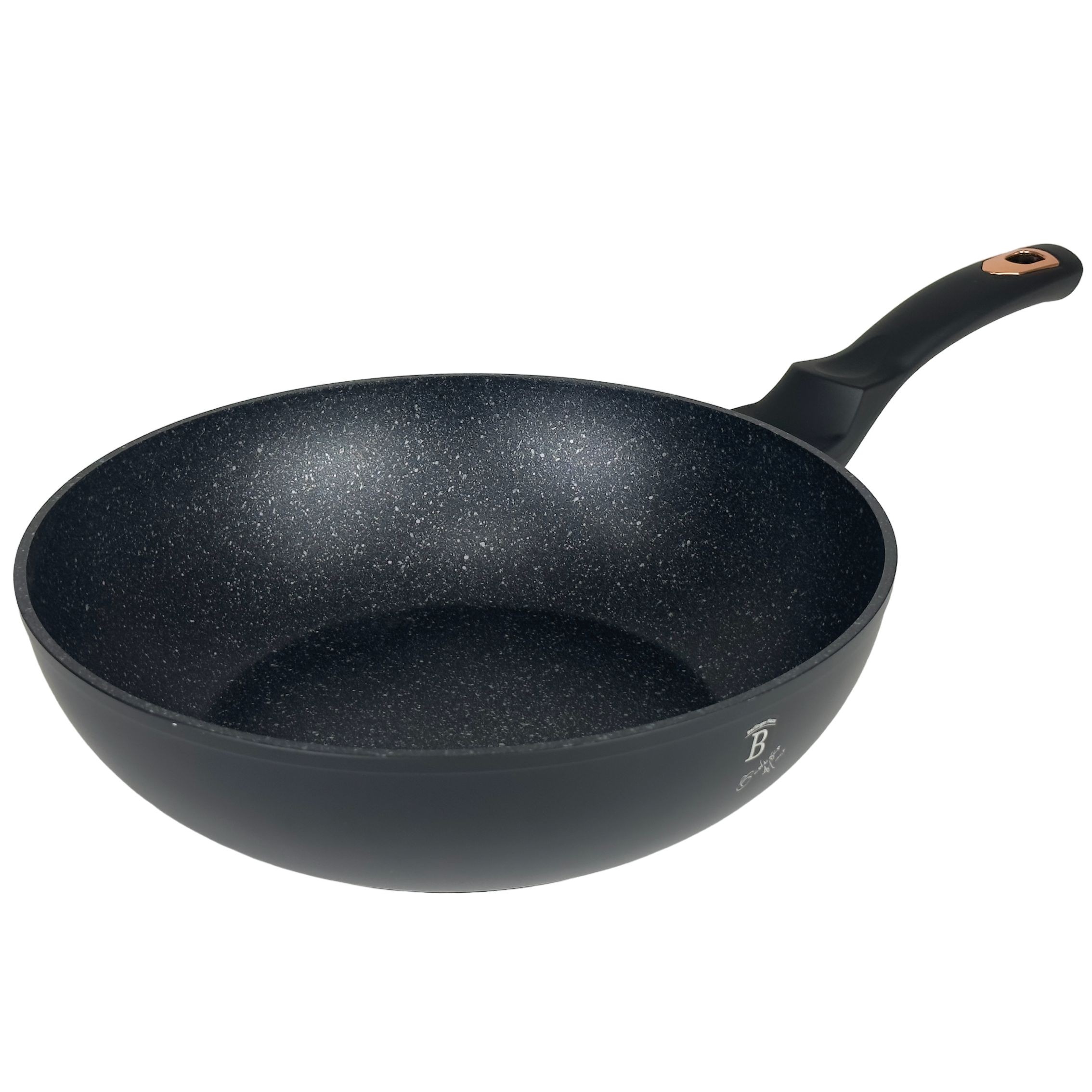 Domácnost a Zahrada - Perlacasa Pánev Wok s mramorovým povrchem 28 cm