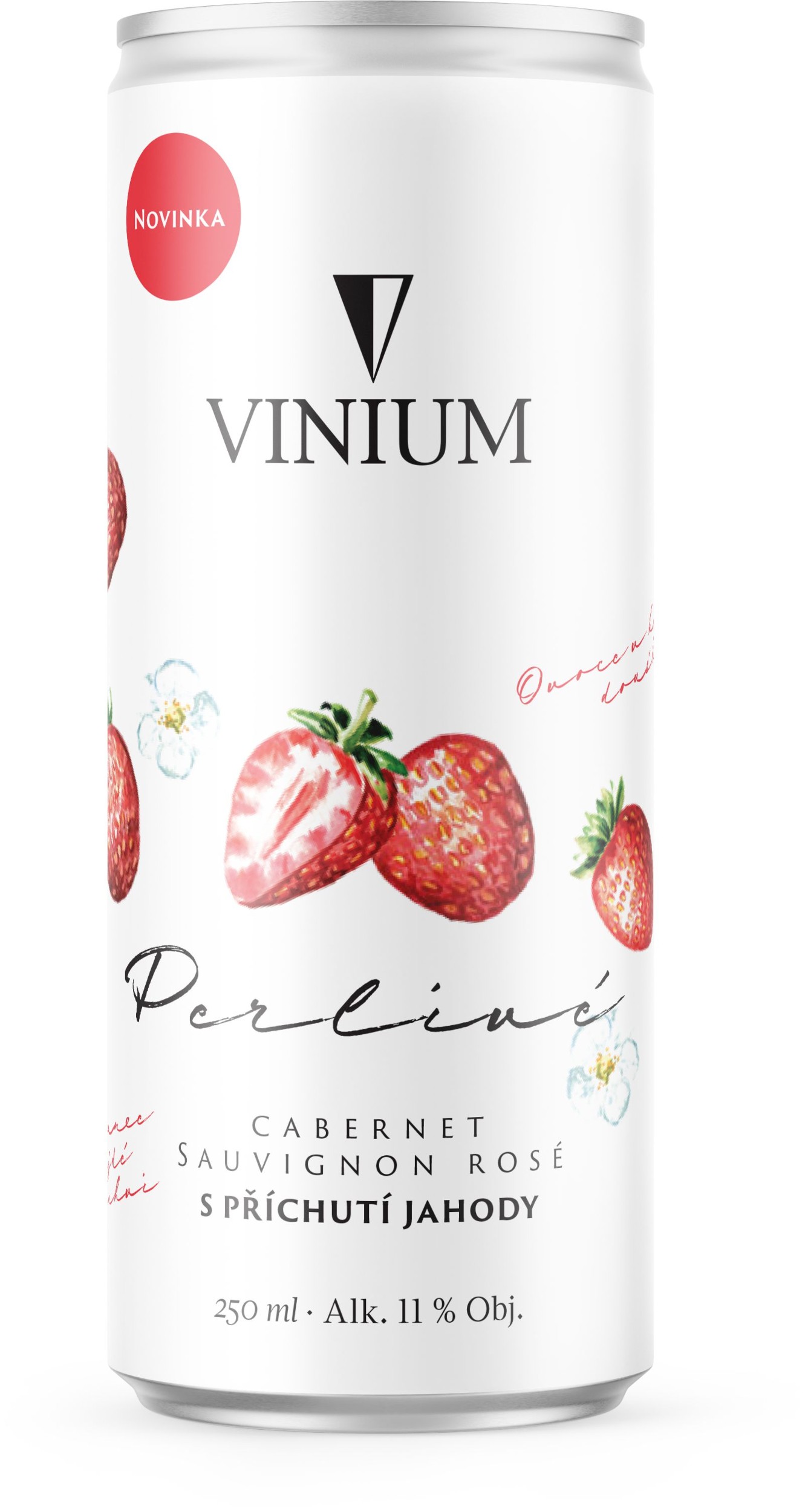 Nápoje - Perlivé Cabernet Sauvignon rosé s příchutí a plnou vůní jahod 250ml