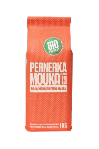 Trvanlivé potraviny - Pernerka BIO Pšeničná celozrnná hladká 1 kg