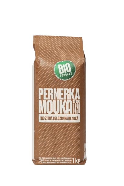 Trvanlivé potraviny - Pernerka BIO Žitná celozrnná hladká mouka 1 kg