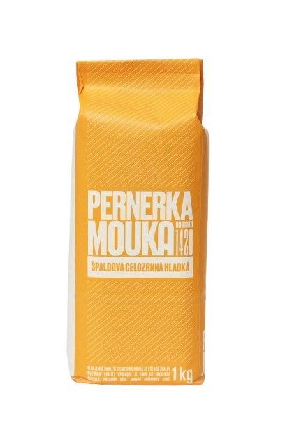 Trvanlivé potraviny - Pernerka Mouka špaldová celozrnná hladká 1kg