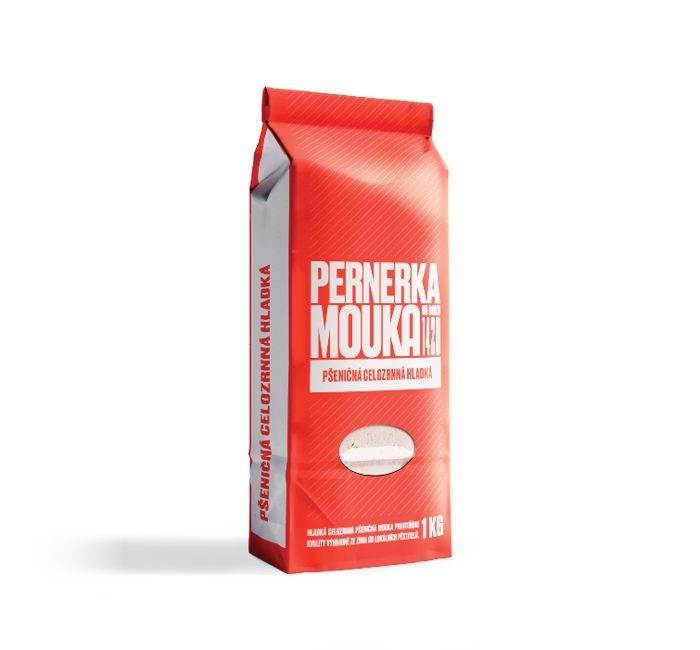 Trvanlivé potraviny - Pernerka Pšeničná mouka celozrnná hladká 1kg