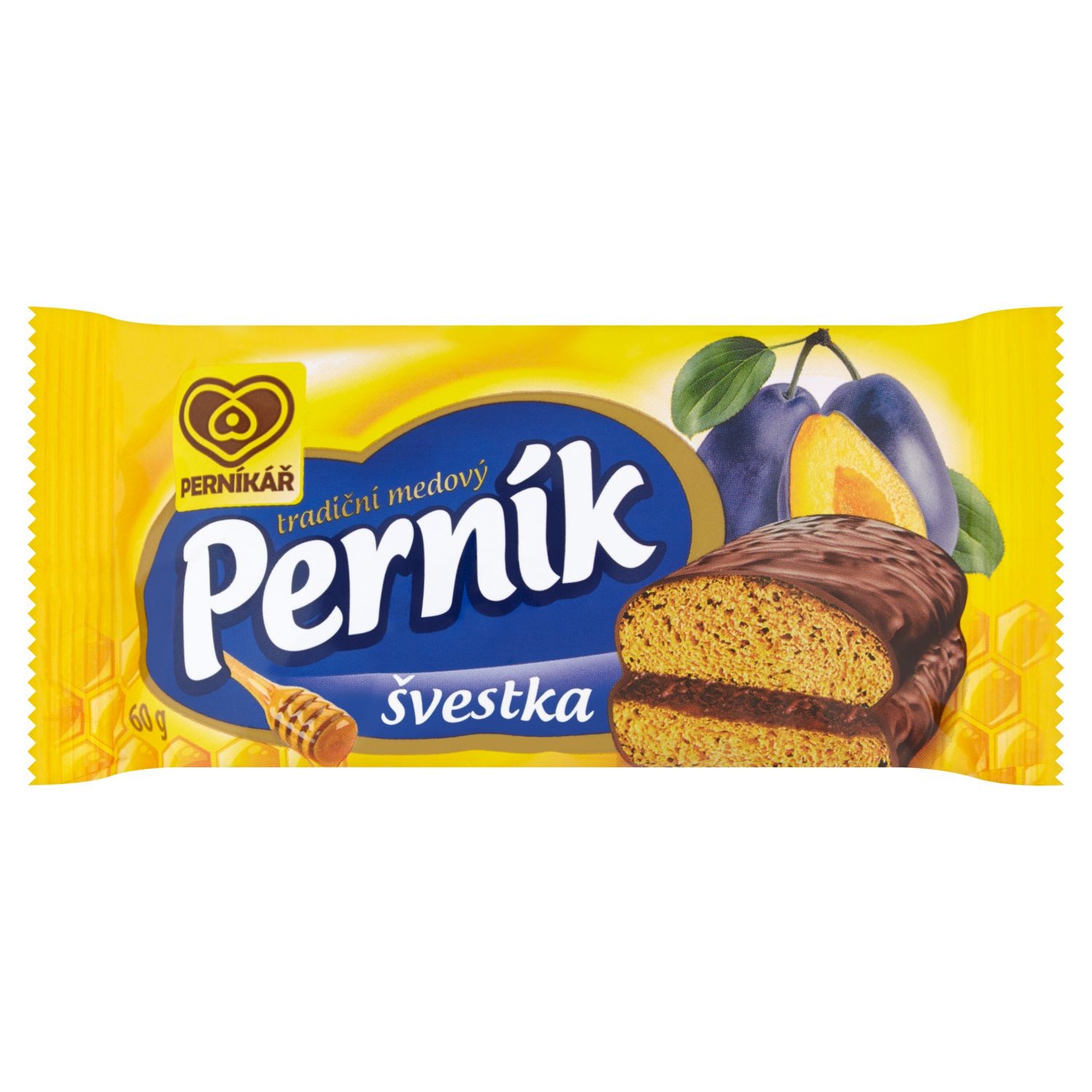 Trvanlivé potraviny - Perníkář Tradiční medový perník švestka 60g