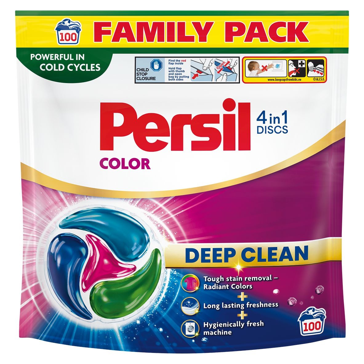 Drogerie a kosmetika - Persil Discs Color 100dávek