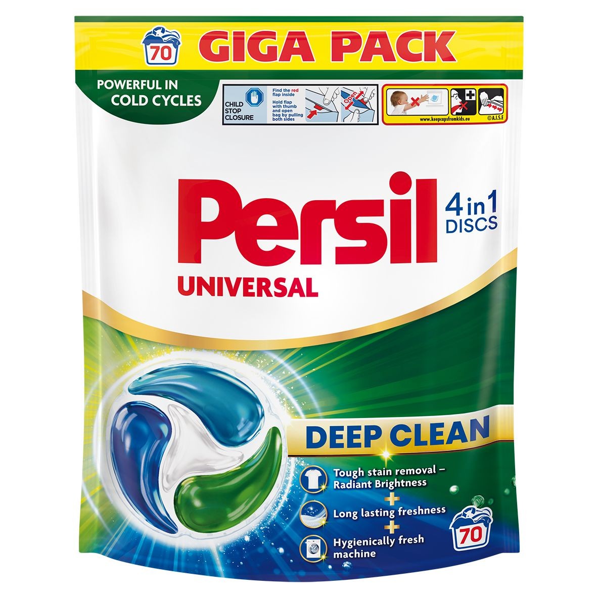 Drogerie a kosmetika - Persil Discs Universal 70dávek