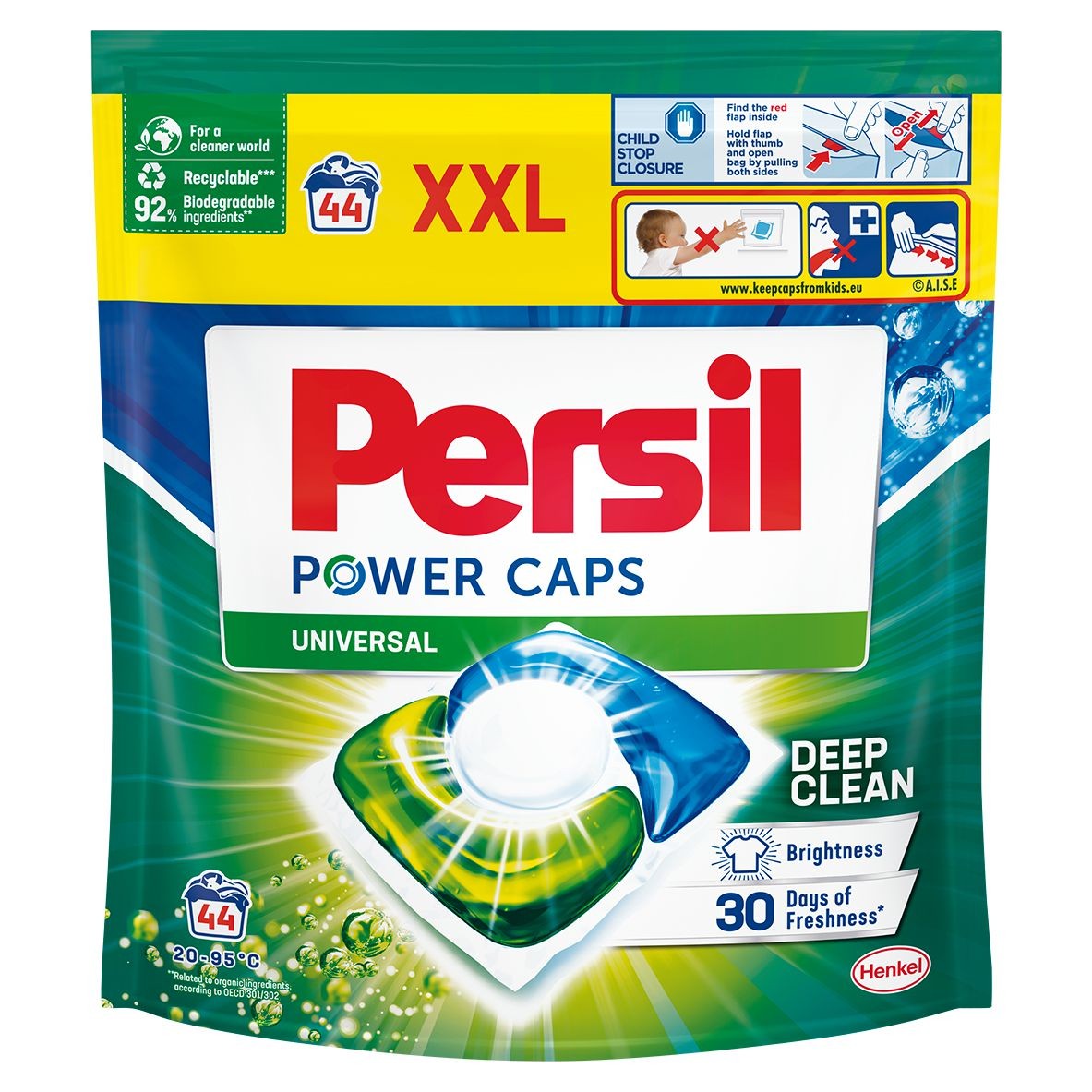 Drogerie a kosmetika - PERSIL POWER CAPS UNI 44 praní