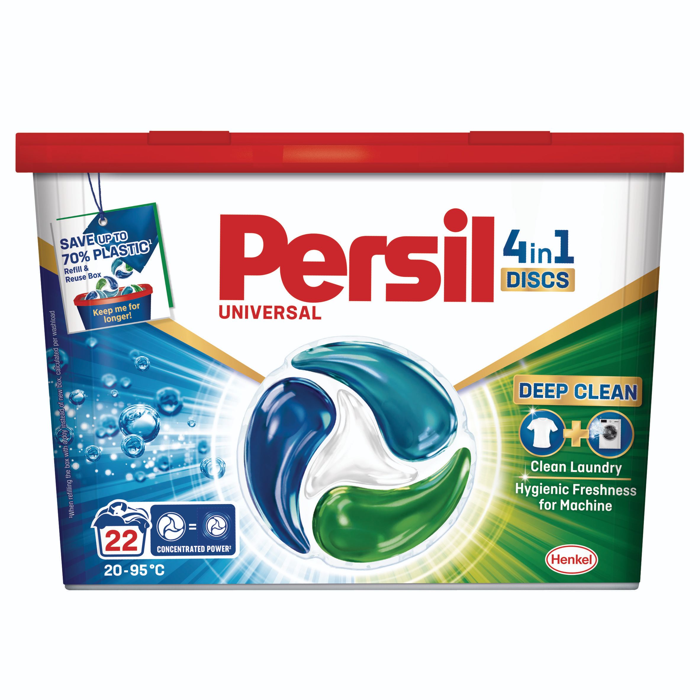 Drogerie a kosmetika - Persil prací kapsle Discs 4v1 Universal 26 praní