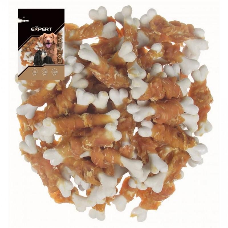 Svět zvířat - Pet Expert kalciové kostičky obal. kuřecím masem 80g