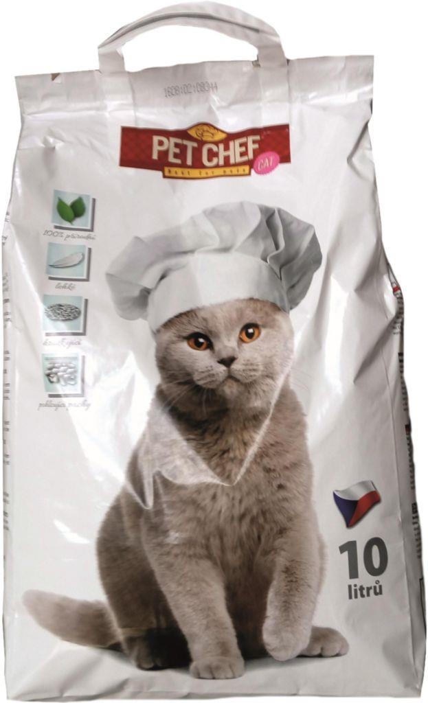 Svět zvířat - PetChef Hrudkující podestýlka pro kočky 10l