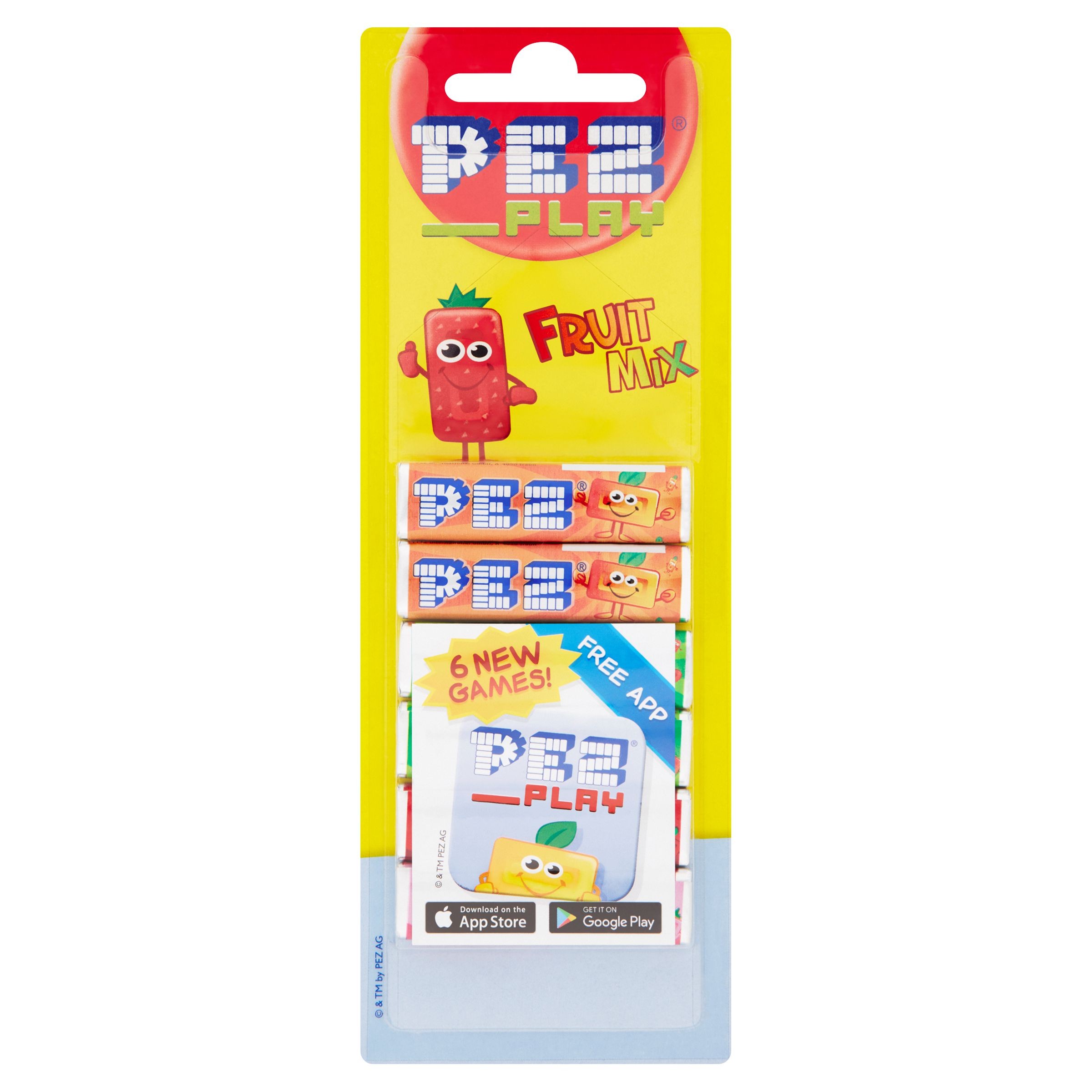 Trvanlivé potraviny - Pez Komprimát s ovocnými příchutěmi 6x8,5 g