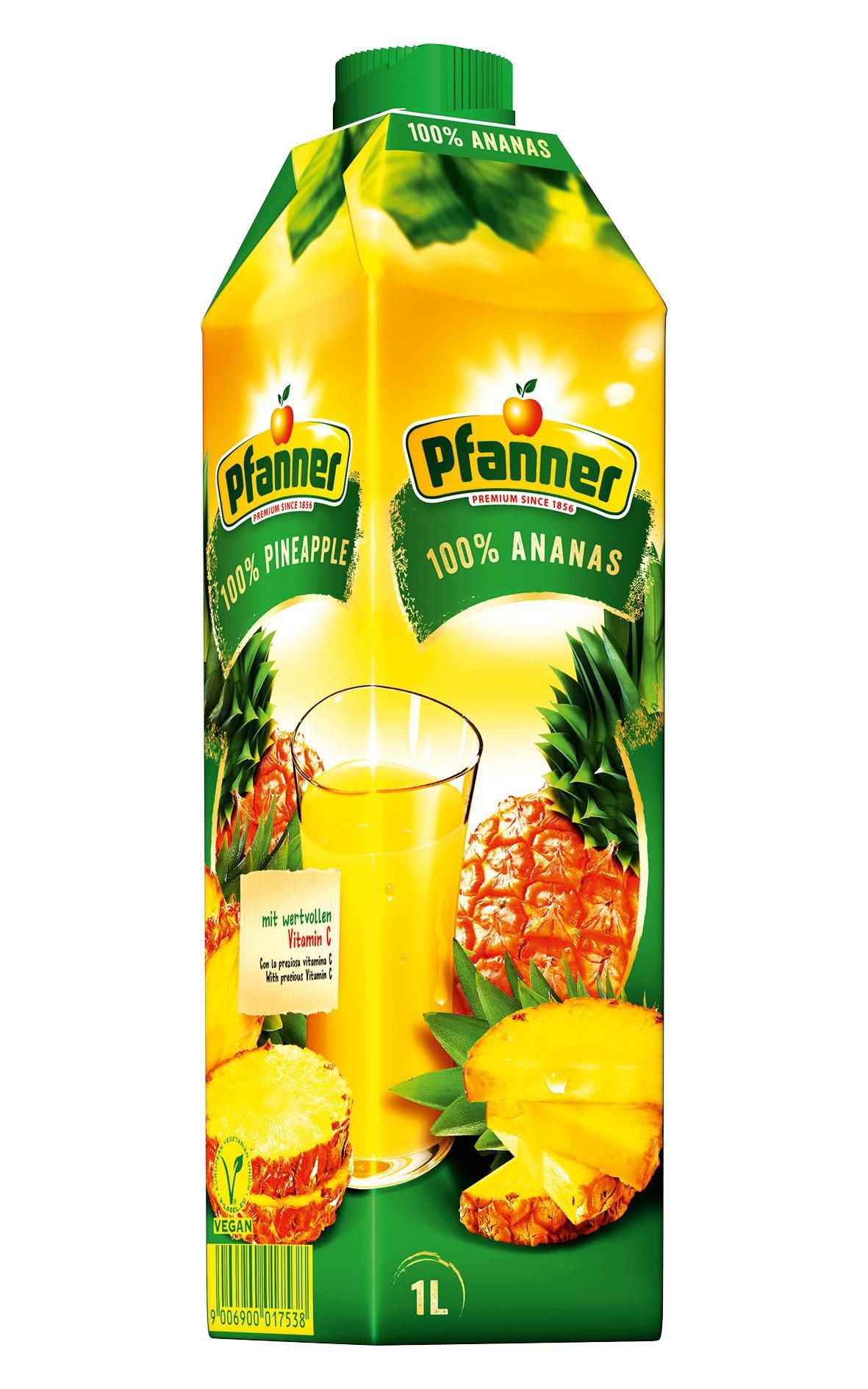Nápoje - Pfanner Ananas 100% 1L