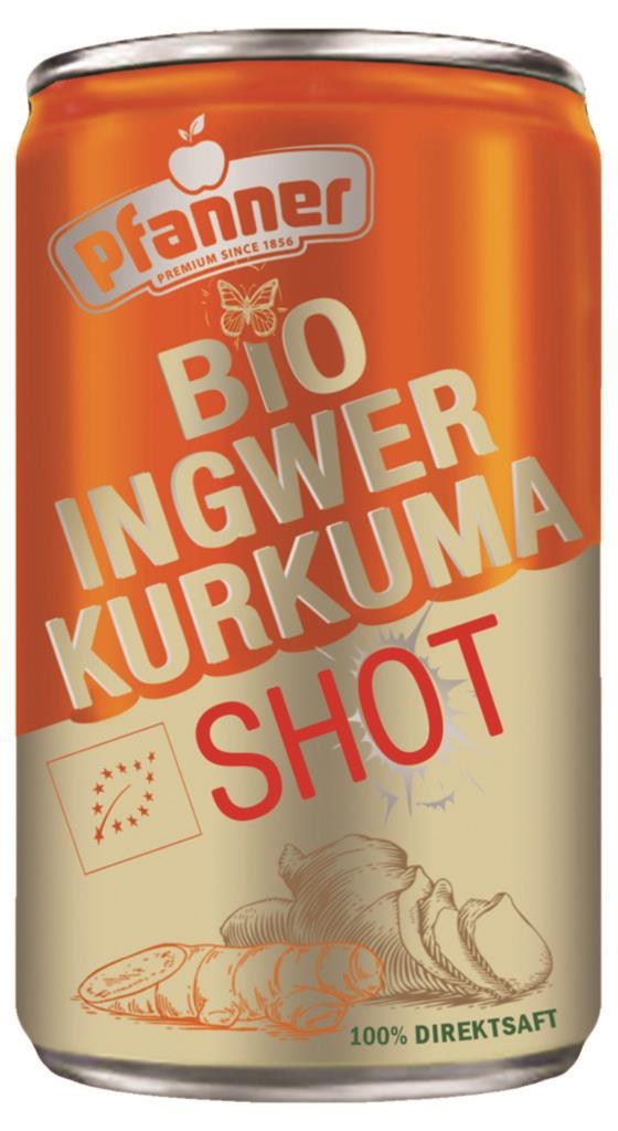 Nápoje - Pfanner BIO Ginger Curcuma shot 150ml