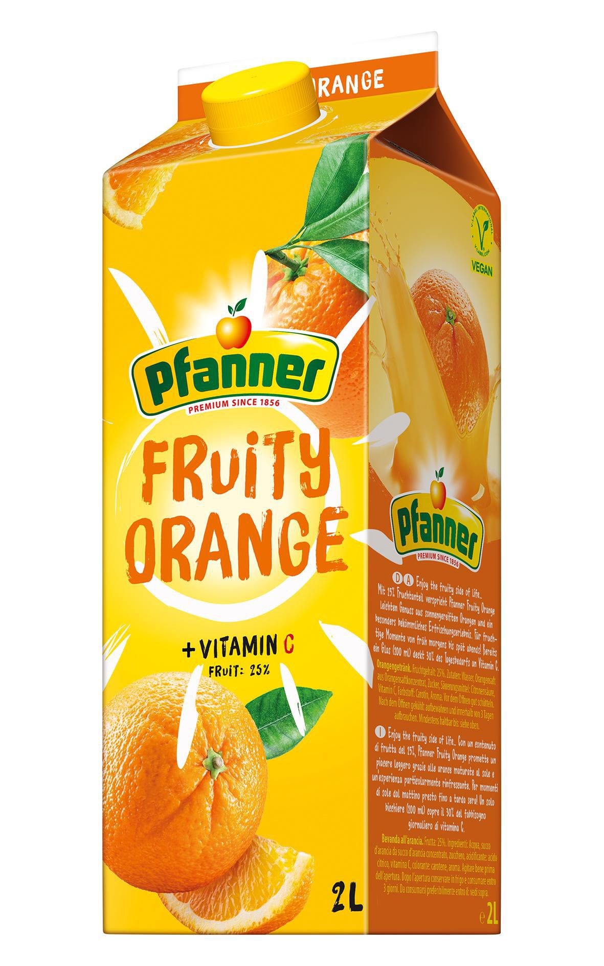 Nápoje - Pfanner Fruity Pomeranč 25% 2l