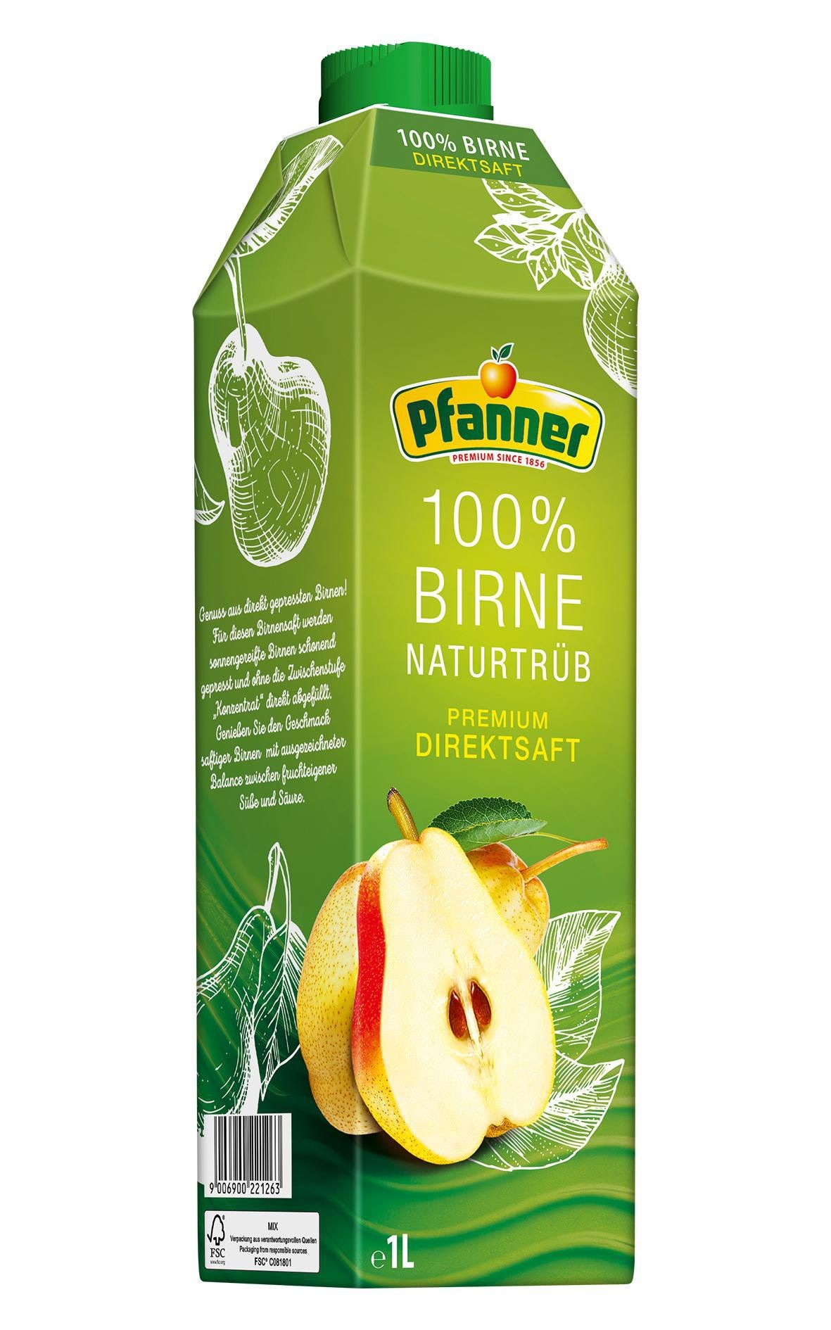 Pfanner Hruška přímolis. 100% 1L-0