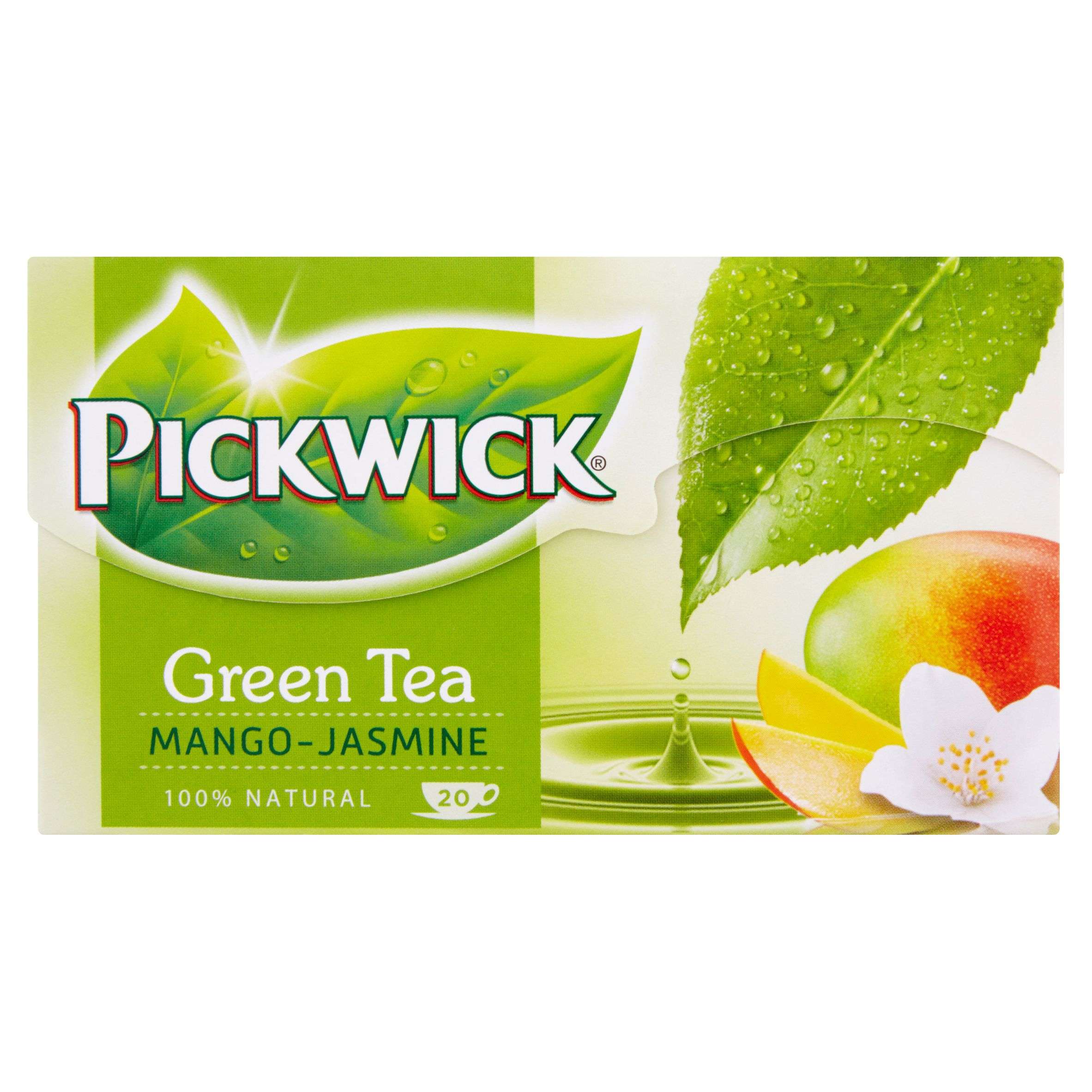 Nápoje - Pickwick Zelený čaj mango a jasmín 20x1,5 g