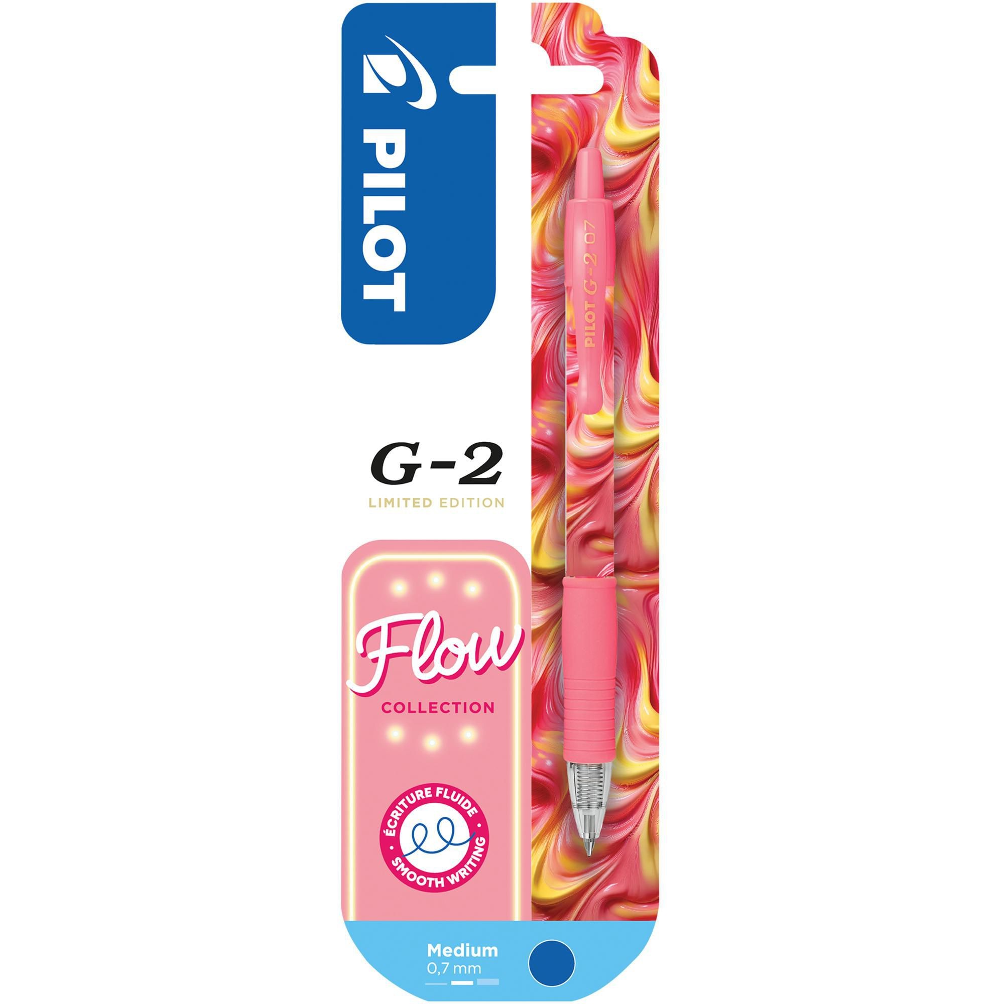 Domácnost a Zahrada - Pilot Gelový roller G-2 Flow 0.7 růžový