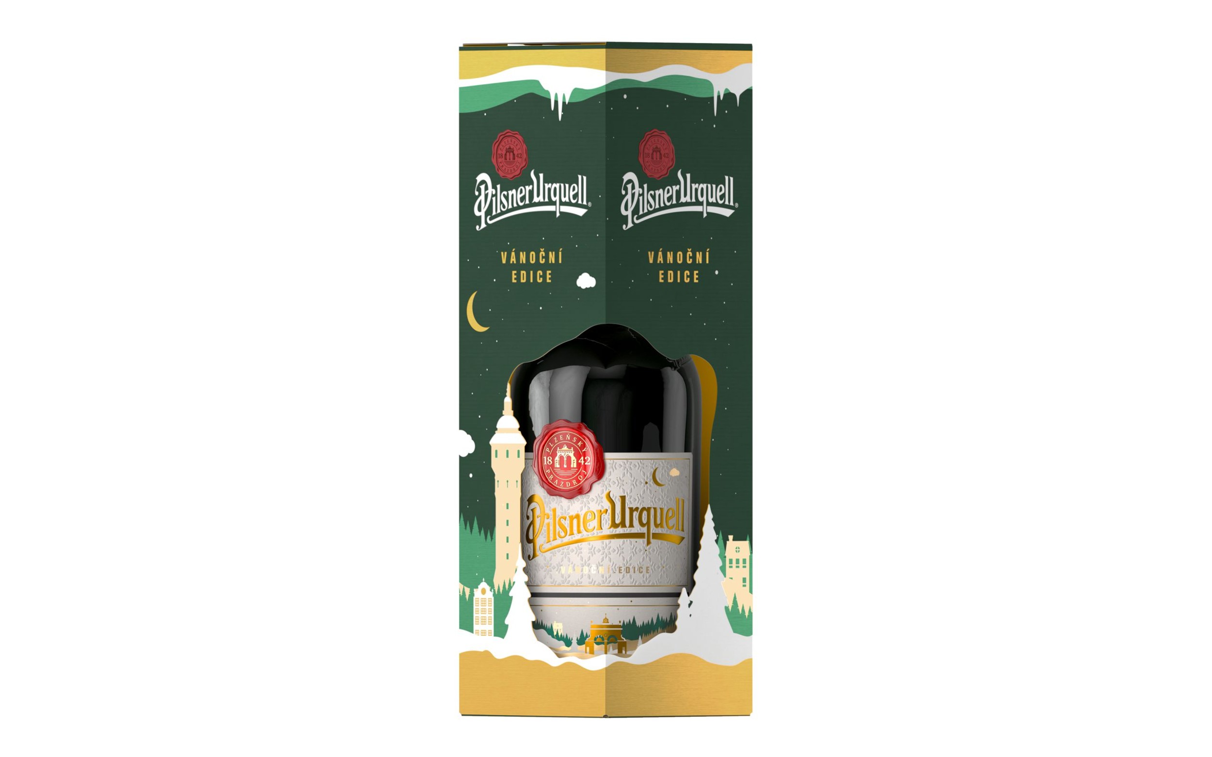 Pilsner Urquell láhev v dárkovém balení 1 l-0