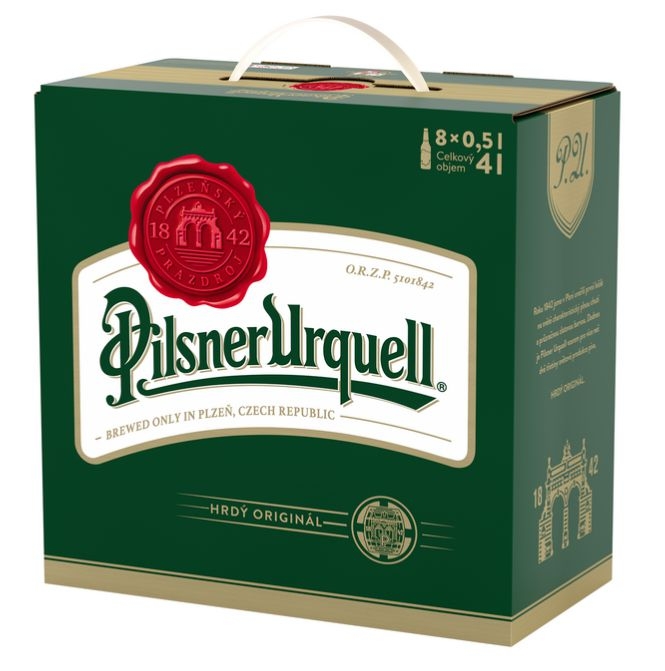 Nápoje - Pilsner Urquell Pivo ležák světlý 8x0,5 l