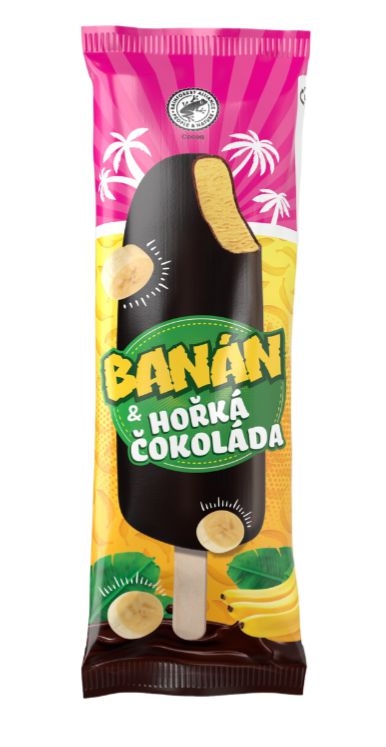 Mražené potraviny - Pinko Nanuk Banán v hořké čokoládě 50 ml