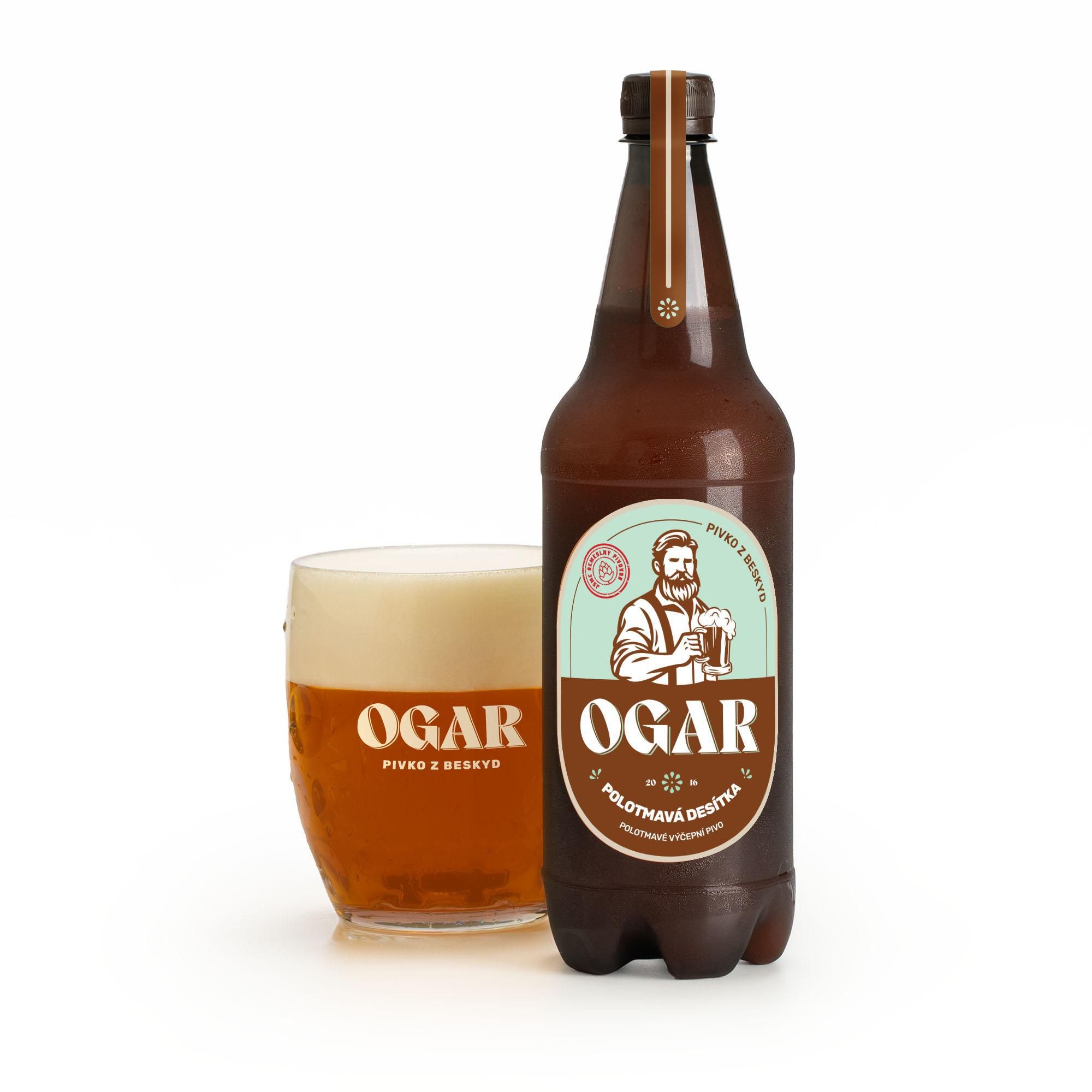 Nápoje - Pivo Ogar Polotmavá desítka