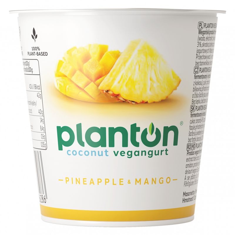 Zdravý svět - PLANTON Vegangurt ananas mango 150g