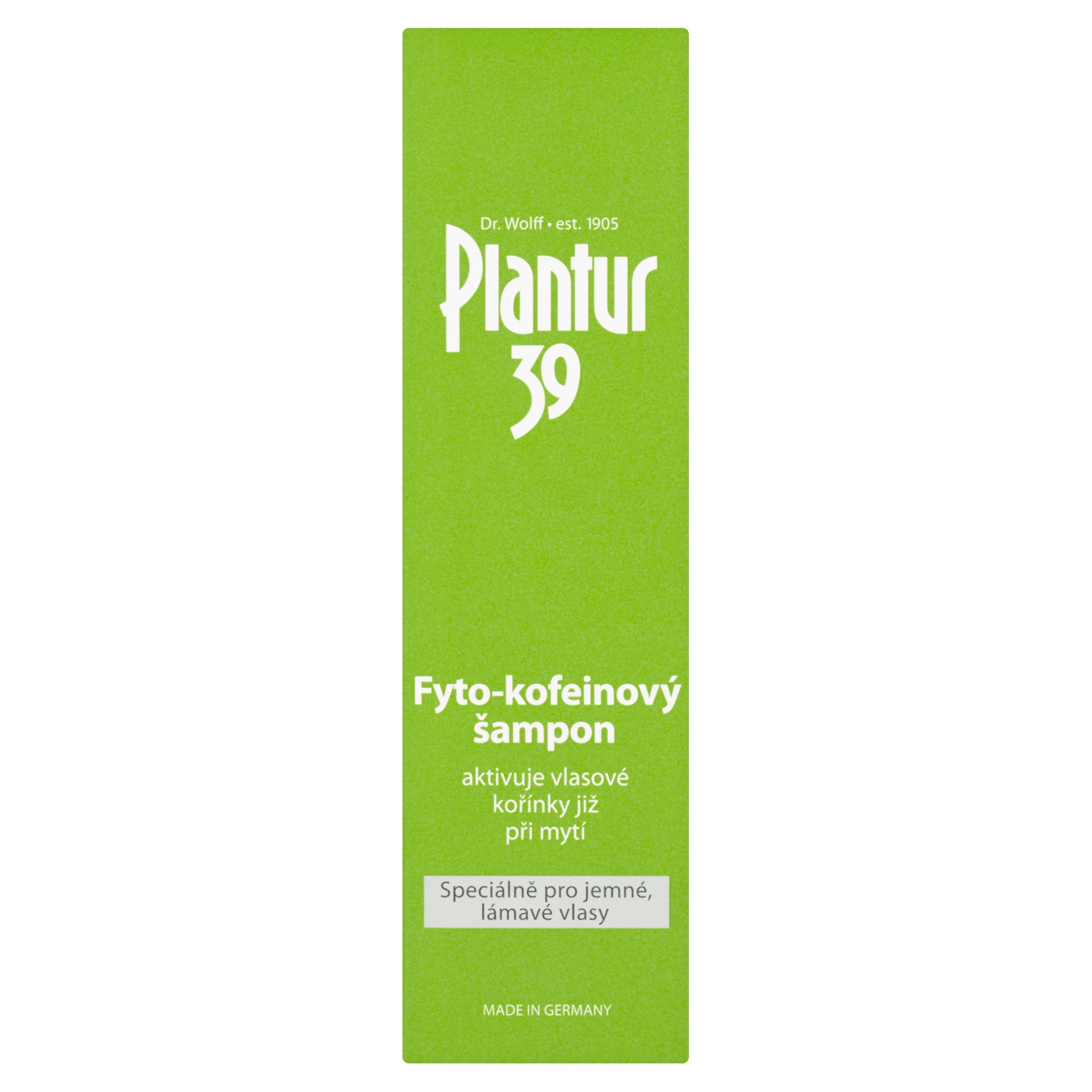 Drogerie a kosmetika - Plantur 39 Fyto-kofeinový šampon pro jemné lámavé vlasy 250 ml