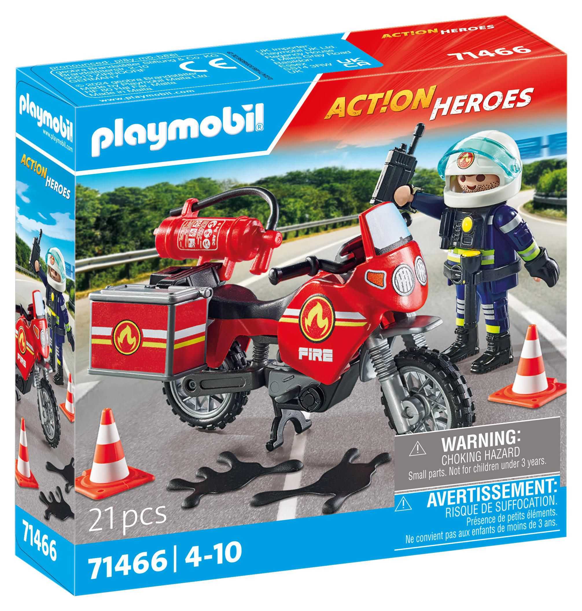 Svět dětí - Playmobil Hasičská motorka