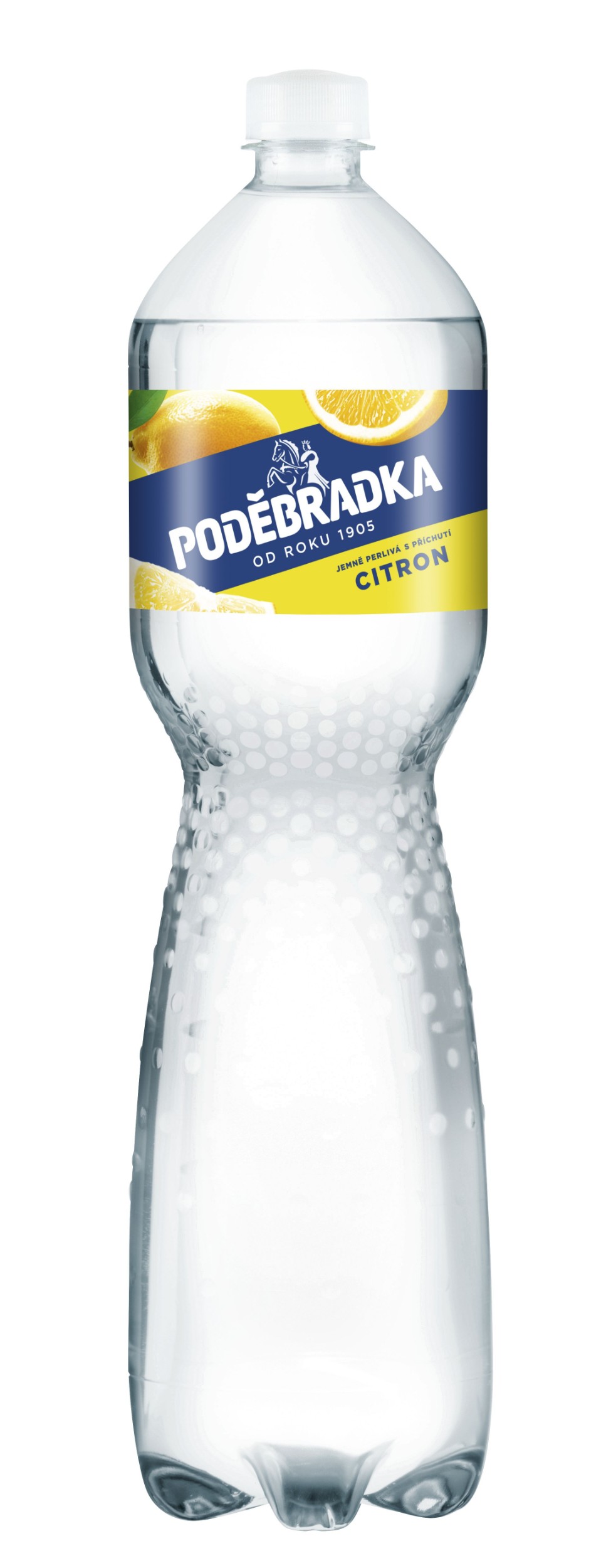 Nápoje - Poděbradka Jemně perlivá s příchutí citron 1,5 l