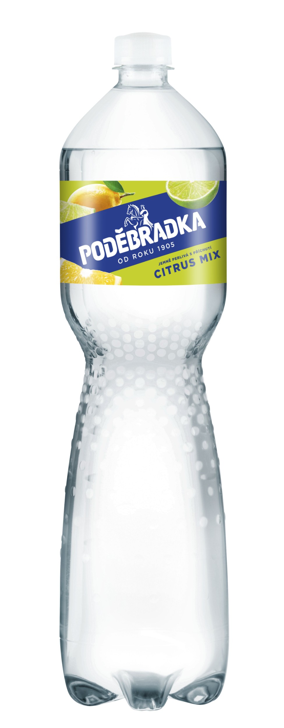 Nápoje - Poděbradka Jemně perlivá s příchutí citrus mix 1,5 l