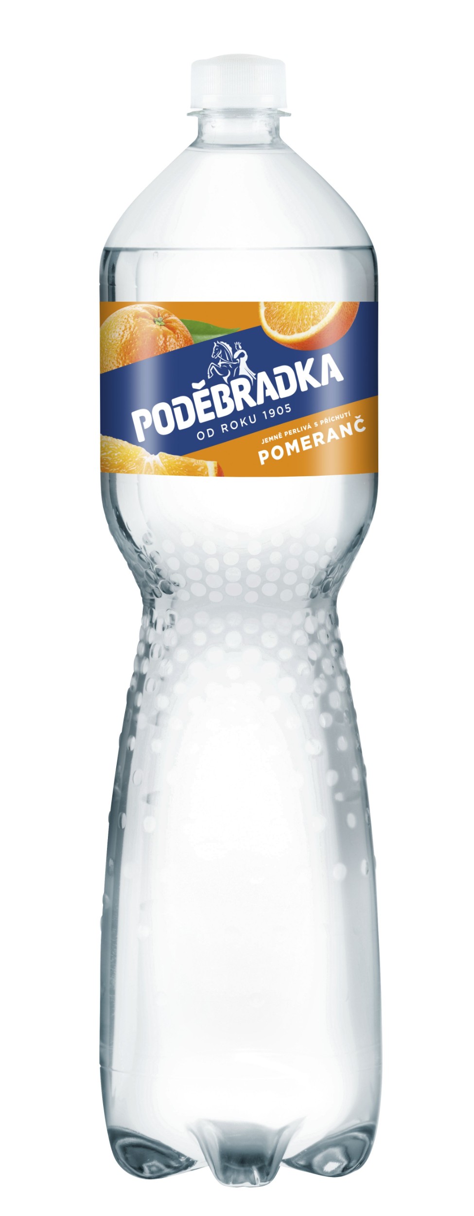 Nápoje - Poděbradka Jemně perlivá s příchutí pomeranč 1,5 l